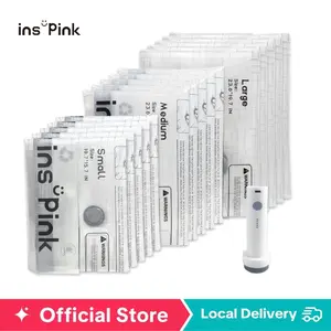 [Updated] Inspink 9/15 Pack Travel Vacuum Compression Bag Set with 25W Cordless Rechargeable USB Pump Space Saving Jumbo Bags for Clothes Bedding Suitcases Backpacks Luggage Travel Home Organizer