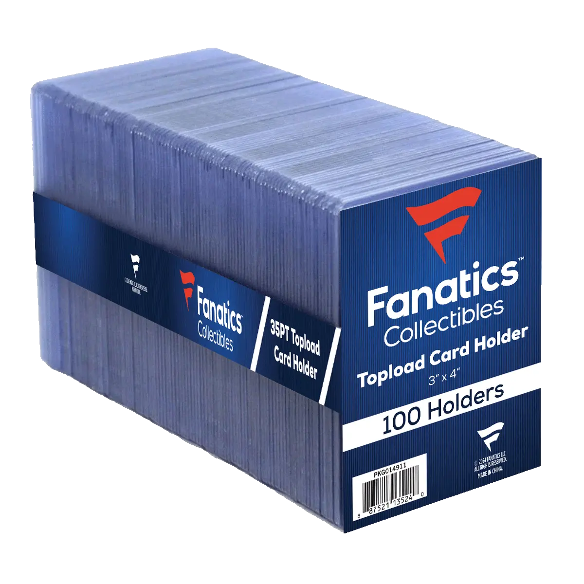 Fanatics Collectibles 35pt 3x4 Top Loaders - 100 Count
