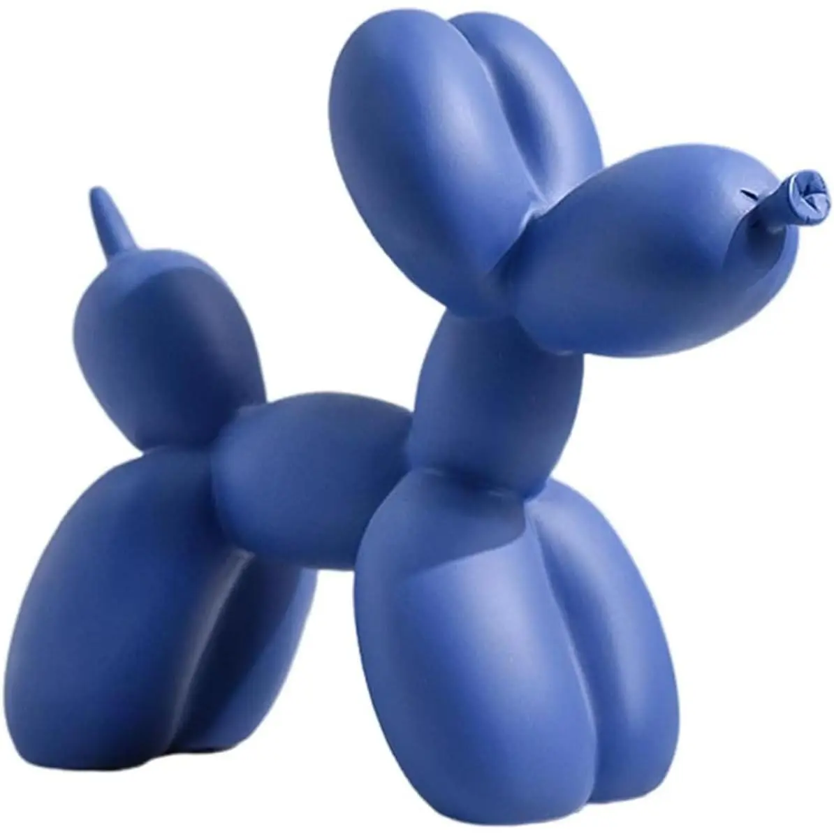 Balloon Dog Sculpture Decorations, Resin Balloon Dog Decorations, Balloon Animal Decorations, Bedroom, Desk, Living Room, TV Cabinet, and Other Soft Furnishings (Dark Blue)