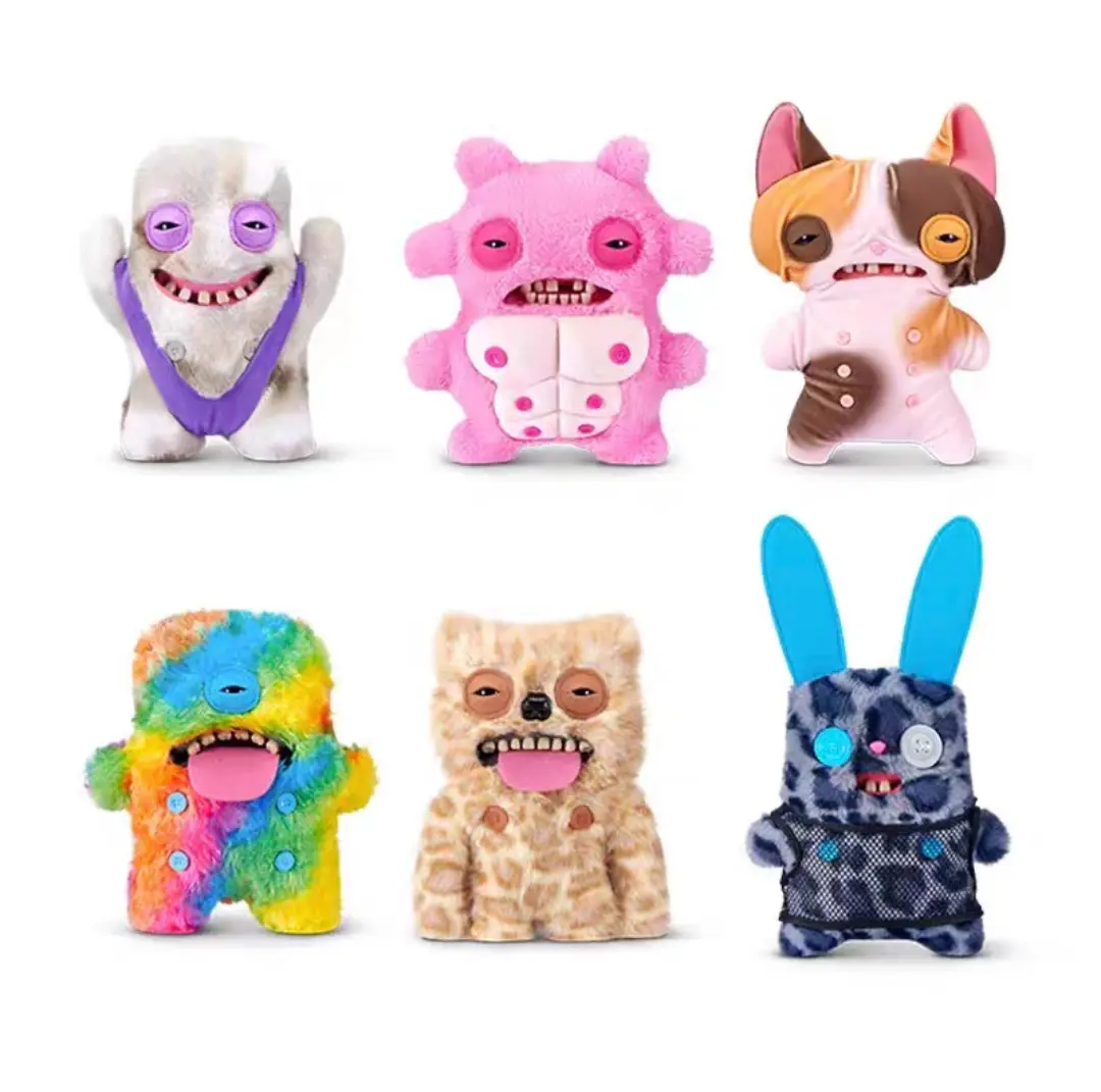 Fuggler Nipple Fuggs Plush Toy (9“Inch) - Funny Ugly-Cute Monster Stuffed Animal with Abs & Quirky Swimwear, SummerVibes Hilarious Beach Bod Gag Gift for Teens, Bachelorette Parties & Collectors