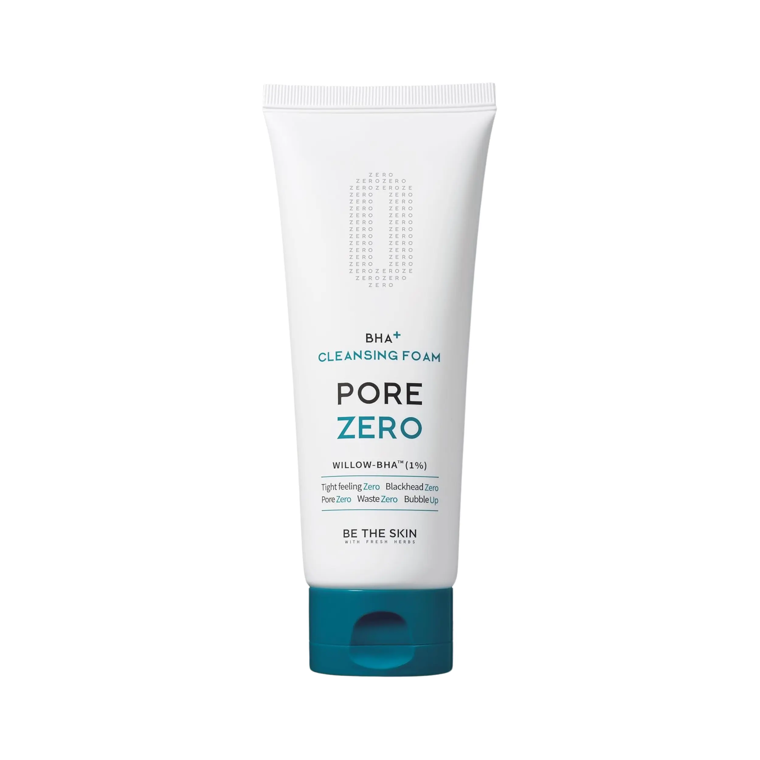[Be The Skin] BHA+ PORE ZERO Cleansing Foam 150ml - Face wash cleanser for pore care and sebum control, For sensitive and combination skin, Naturally derived Willow-BHA 1%, Green Fruits, Prunus davidianaFranch & Mexican Chia Seed Extract