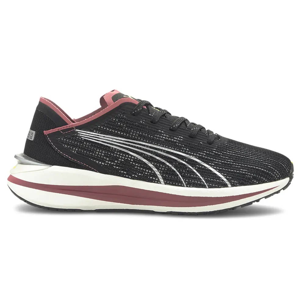 PUMA Womens Electrify Nitro Wtr Running Sneakers Shoes - Black