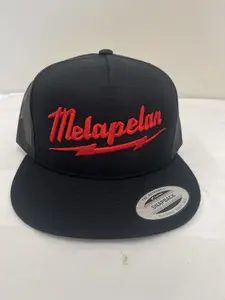 Melapelan embroidered trucker snapback cap