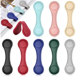 8 count  Bookmarks, Leather  Bookmarks for Women Men, Double-Sided  Book Mark Clip for Book Lovers Readers Teachers Students