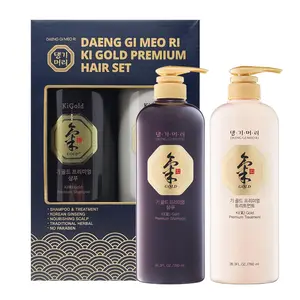 Daeng Gi Meo Ri Ki Gold Premium Blue Box Set Costco Exclusive Edition 26.3 fl oz x2 Luxury Herbal Shampoo & Treatment Korean Hair Care