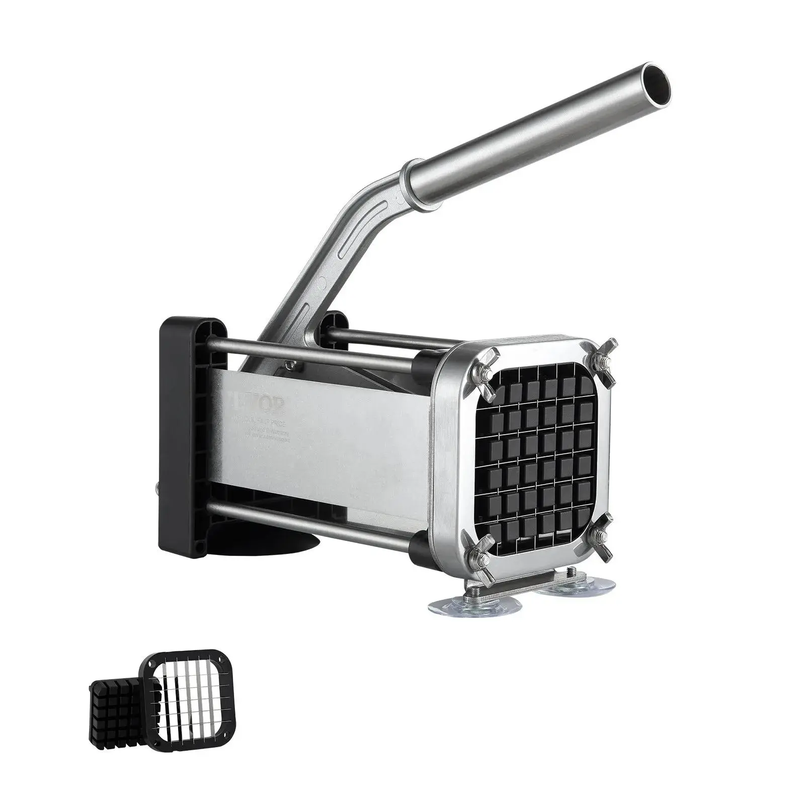 【Summerfinds】VEVOR French Fry Cutter,  Potato Slicer with 1/2-Inch Stainless Steel Blade, Manual Potato Cutter Chopper with Suction Cups, Great for Potato, French Fries, Cucumber, Vegetables, Carrot