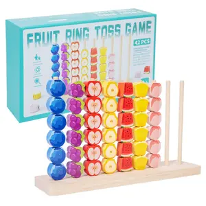 Montessori Fruit Cognitive Early Education Toy, Fruit Design, Wooden Match Pairing Learning Tool, Visual Learning Tools, Learning Materials, Suitable for Home Interaction and Classroom Use