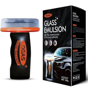 Car Glass Handle Oil Film Cleaner Paste – Professional Windshield & Window Cleaner, Removes Stains and Prepares Glass for Strong Waterproof Anti-Fog Coating – Special Purpose Automotive Cleaning Agent Essential effective oil film remover