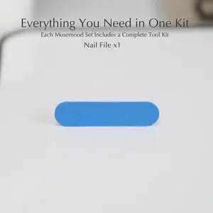 Nail File x1 - Handmade 3D Gel Press-On Nails | Reusable, Long-Lasting, Salon-Perfect Finish，3D Gel Nails Acrylic Press on Nails