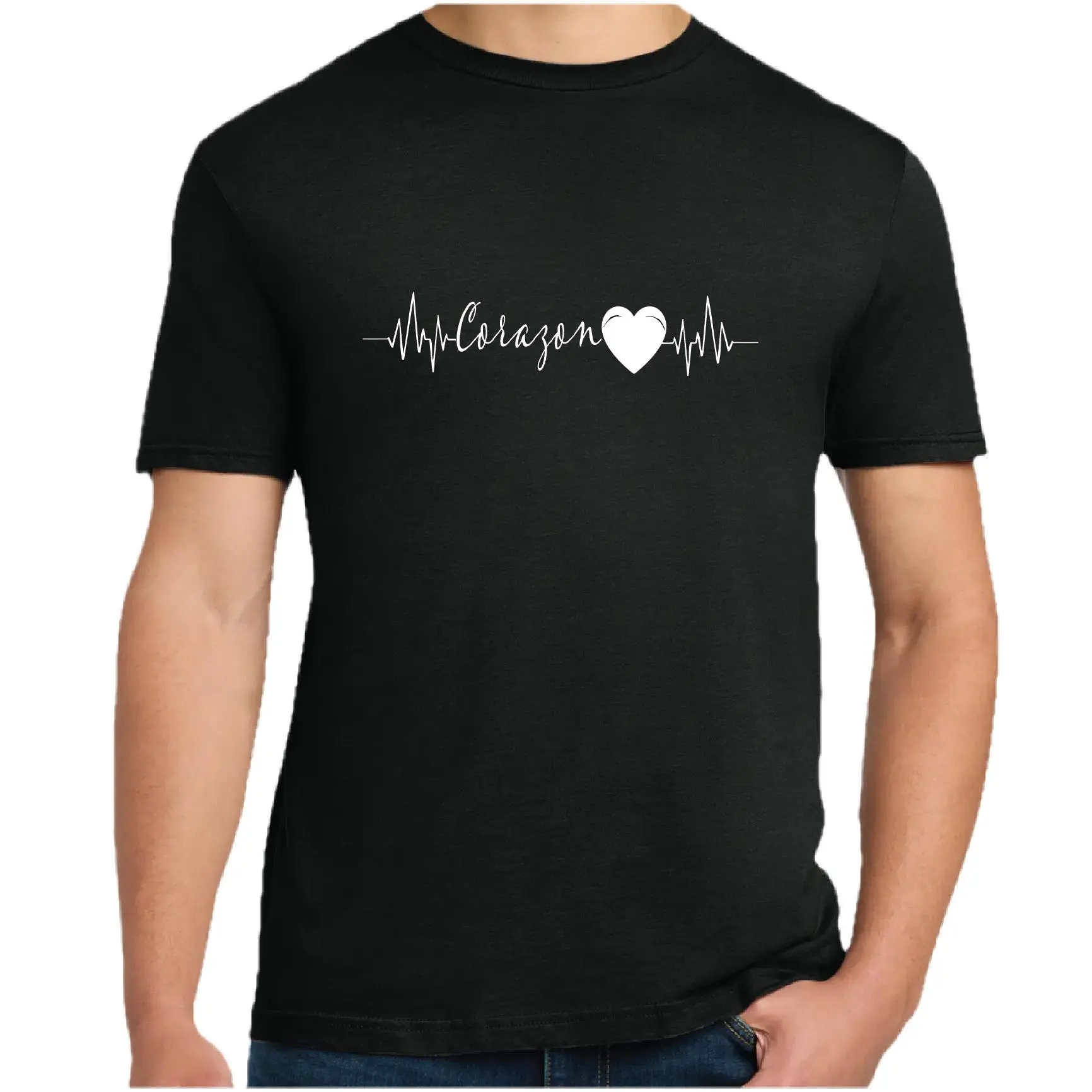 [Ssummer outfits]CORAZON NEGRO MEN/WOMENWEAR 100% COTTON TSHIRT STREETWEAR