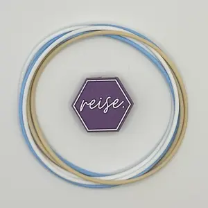 “Coastal Cottage” / Silicone Stacking Bracelets / Location Collection Stack