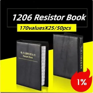 High Precision Portable Electronic Component Book, 170 Models X 25/50 Pieces, Accuracy 1%, Fr-07 Repair DIY Essential