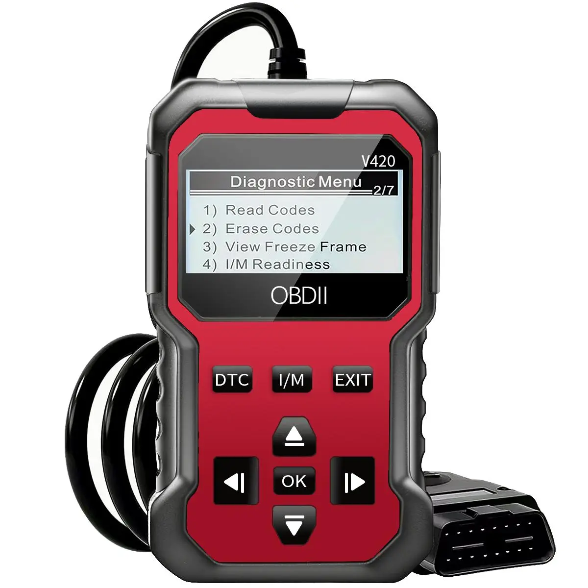 OBD2 Diagnostic Scanner, Automotive Scan Tool, 1 Count Accurate Code Reader, Efficient Check Engine Light Diagnostic Aid & Reliable Battery Voltage Tester for OBD2-Compliant Cars and Trucks, Car Scanner Fixed
