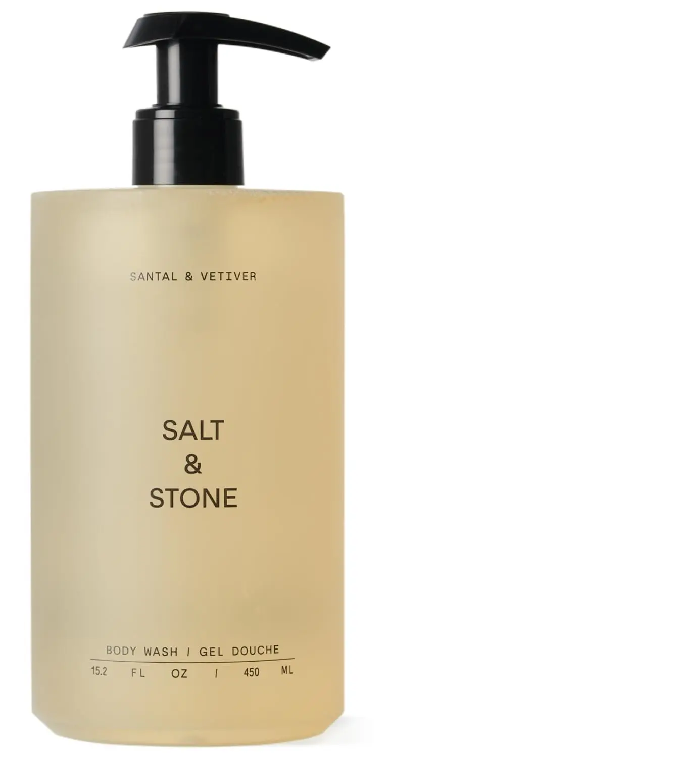 Salt & Stone Body Wash for Women & Men, Santal & Vetiver 15.2 fl oz | Shower Gel, Sulfate-Free, Paraben-Free, Dye-Free, Vegan, Hydrating & Moisturizing with Antioxidants, Vitamin C, Niacinamide