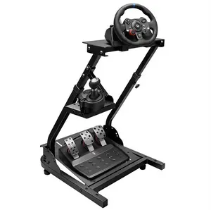 【New Release】Carbon Steel Racing Wheel Stand - Adjustable for Any Chair, Fits Most Simulators, Anti-Slip & Heavy Duty | 31.1"×23.6" Gaming Cockpit Stand board holder outdoor Dual Controller gamesir g7 pro controller xbox controller