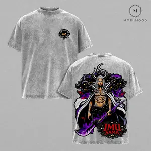 Saint Nerona Imu v2 - One Piece T-Shirt Vintage Washed Oversized Anime Shirt, Cotton Streetwear Graphic Tee, Casual Heavyweight Apparel, Acid Wash Unisex Top, Gift for Manga and Anime Fans