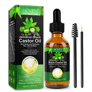【200K+ Sold】Aliver Jamaican Black Castor Oil, To Use directly on Skin and Hair Haircare Comfort  60ml