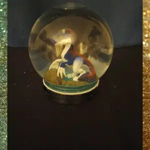 dinosaur snow globe