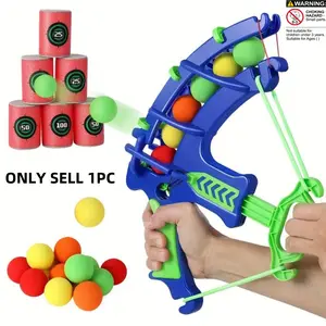 12pcs Blue-Green Interactive Archery Game Set with Colorful Balls, Handheld - Indoor/Outdoor Family Fun and Parent-Child Interaction, Toys for Boys and Girls, Educational Soft Dart Target, Parent-Child Archery Activity, Halloween & Christmas Gift