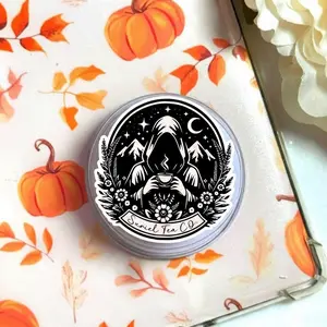 Suriel Tea Co. Aesthetic Phone Grip, Fantasy Bookworm Magsafe Holder, Celestial Boho Wildflowers Teacup Accessory, Trendy ACOTAR Inspired eReader Kickstand