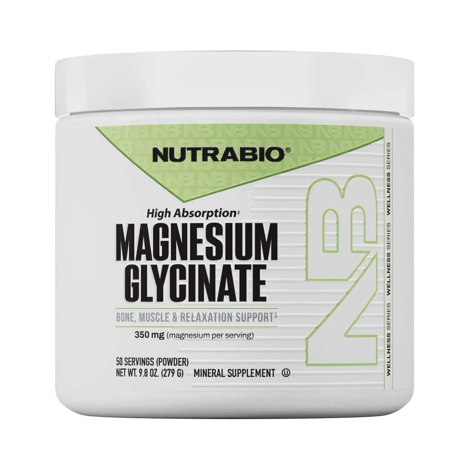 NUTRABIO Magnesium Glycinate Powder - 9.8oz (279g) Unflavored Single Item, Highly Absorbed Mineral Supplement, No Preservatives or Harsh Laxative Effects, Sleep & Muscle Relaxation Support, Bone Health (50 Servings)