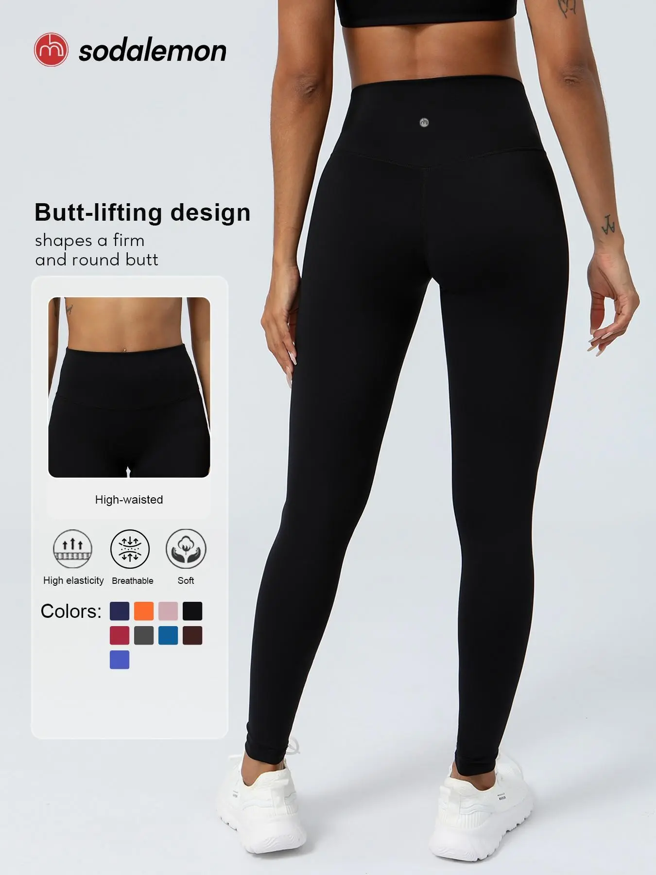 Sodalemon Women's Leggings, High Waisted Tummy Control Yoga Pants, Butt Lifting Soft Stretch Compression Activewear, Pants For Women, Leggings Women,back to school,back to school haul