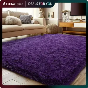Rezutan Fluffy Rugs for Living Room, Large Fluffy Shag Rug for Bedroom Playroom, Non-Slip Indoor Floor Carpet, Soft Shaggy Rug for Home Decor Aesthetic Back to school