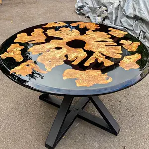 [BCS004] Black Walnut Wood Epoxy Table custom epoxy river slab table, Executive Desk, Custom Large Epoxy River Table, Solid Wood Slabs Table, Large Computer Office Desk Workstation, Business Furniture for Home Office