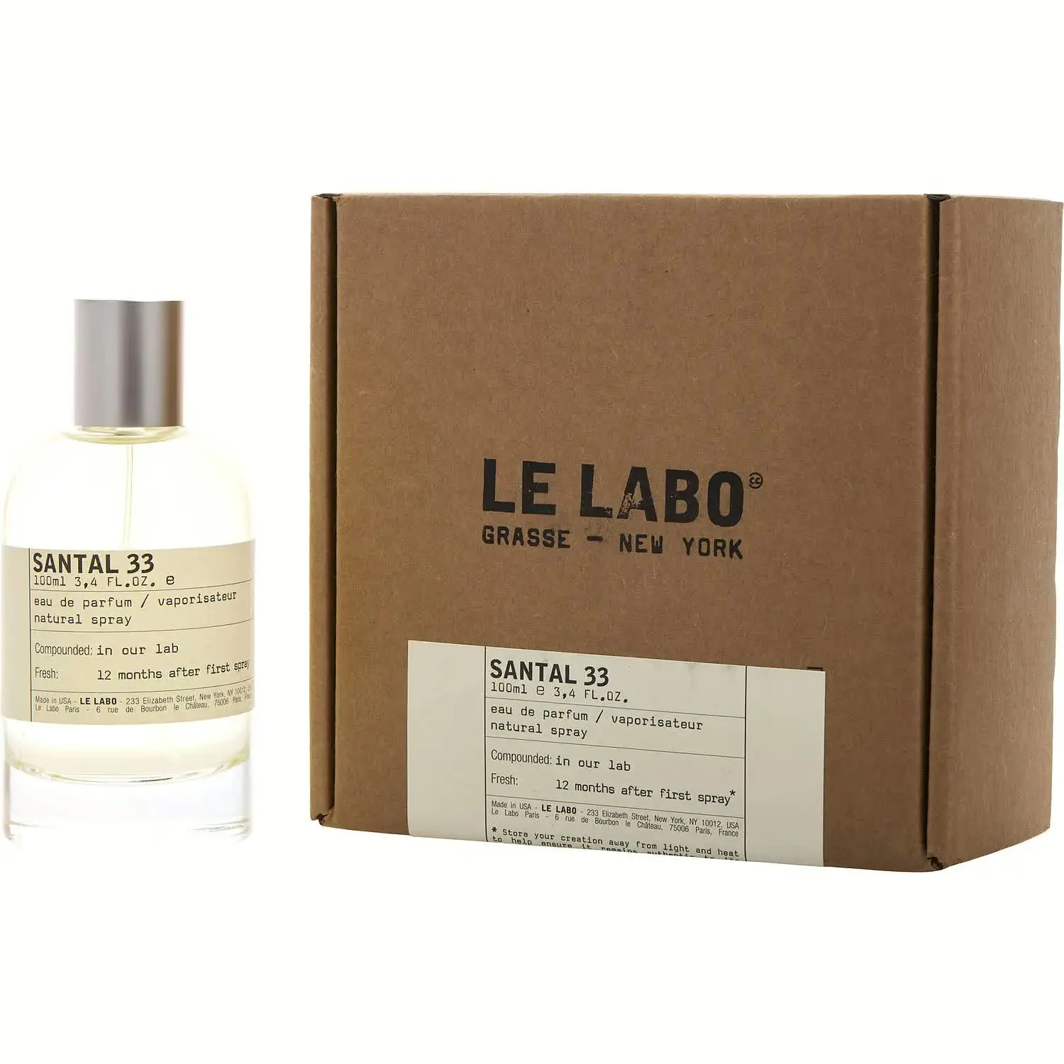 LE LABO Santal 33, Eau de Parfum Spray, Unisex, 100 ml LE LABO Santal 33, Eau de Parfum Spray, Unisex, 100 ml