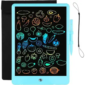 SQ-ITC009 LCD Writing Tablet Drawing Tablets for Kids 10Inch with Protect Bag, Colorful Screen Drawing Board Doodle Scribbler Pad Learning Educational Toy - Gift for 3-6 Years Old Boy Girl (Blue)