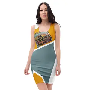Authentic PHIM™ “I’m Focusing on the Things That Matter” Bodycon Dress – Motivational Women’s Fitted Statement Dress