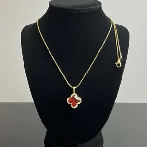 Beautiful Red Necklace Set Size 18" for Elegant Outfits