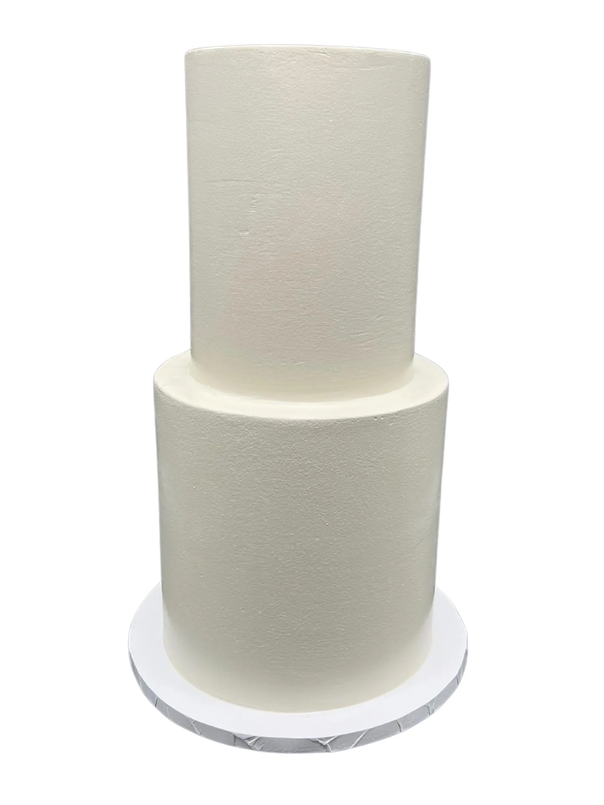 FromJennWithLove 2 Tier Fake Cake 6 & 8 Inch Tiers for Wedding and Events, Ivory, 16 Inches Tall, Made in USA