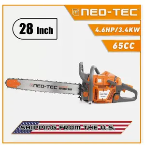 65cc Gas Chainsaw with 28'' Bar Chain Compatible with Husqvarna 365 Milling Tree Power Tools Heavy Duty Handle