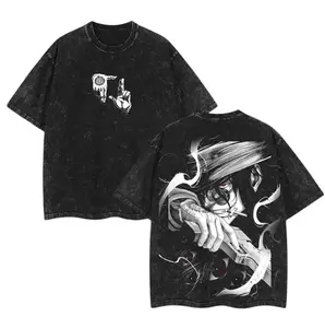 valentine shirts Manga Hellsing Graphic Printed T-shirt Oversized T Shirt Oversized Washed high quality Oversized Unisex Washed hot product soft