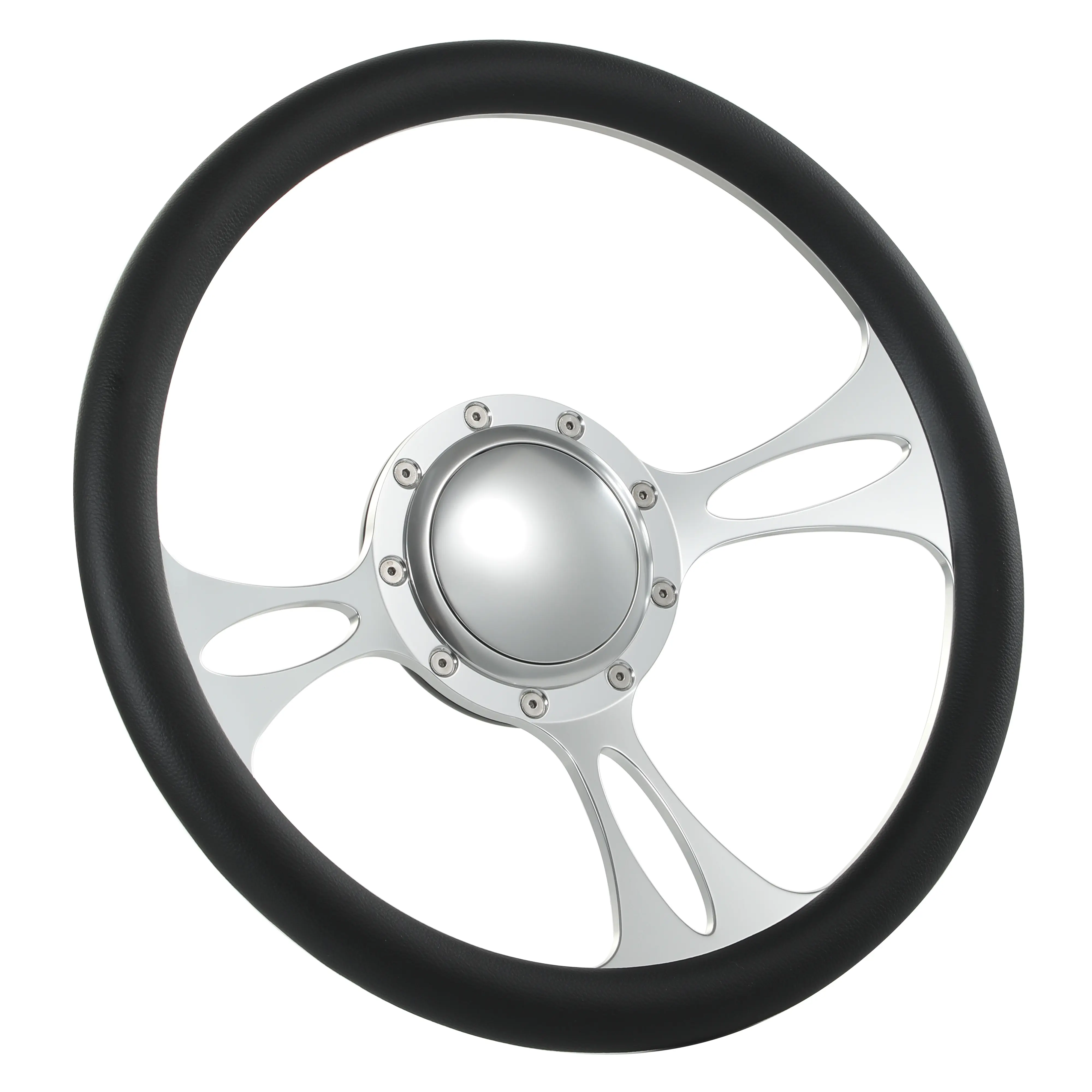 14" Billet Steering Wheels Black Half Wrap Bronco F150 Mercury Capri Lincoln