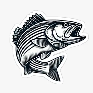 Striped Bass Sticker 0NU