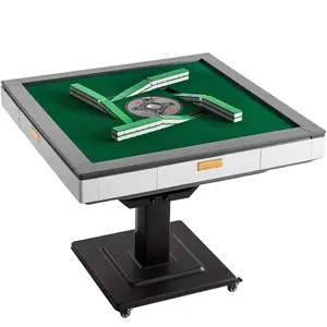 Summervibes VEVOR Automatic Mahjong Table with Wheels, 2 Sets of 42 mm Tiles (152 Pcs), Roller Coaster Style Mahjong-Table, Foldable and Automatic Shuffler, for Home, Outdoor Leisure Gifts for Mahjong Players