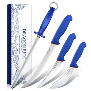 DRAGON RIOT Knife Set Trimming Set Kitchen Knife for Meat Great Christmas Gift DRAGON RIOT Knife Set Trimming Set Kitchen Knife for Meat Great Christmas Gift