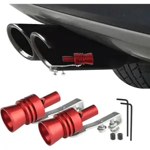 2PCS XL Turbo Whistle for Exhaust-Aluminum Alloy Car Horn Universal Fit-Creates Deep Turbo RoarSound for Cars/Trucks ,Easy Install NoTools NeededEverlanelnspired17