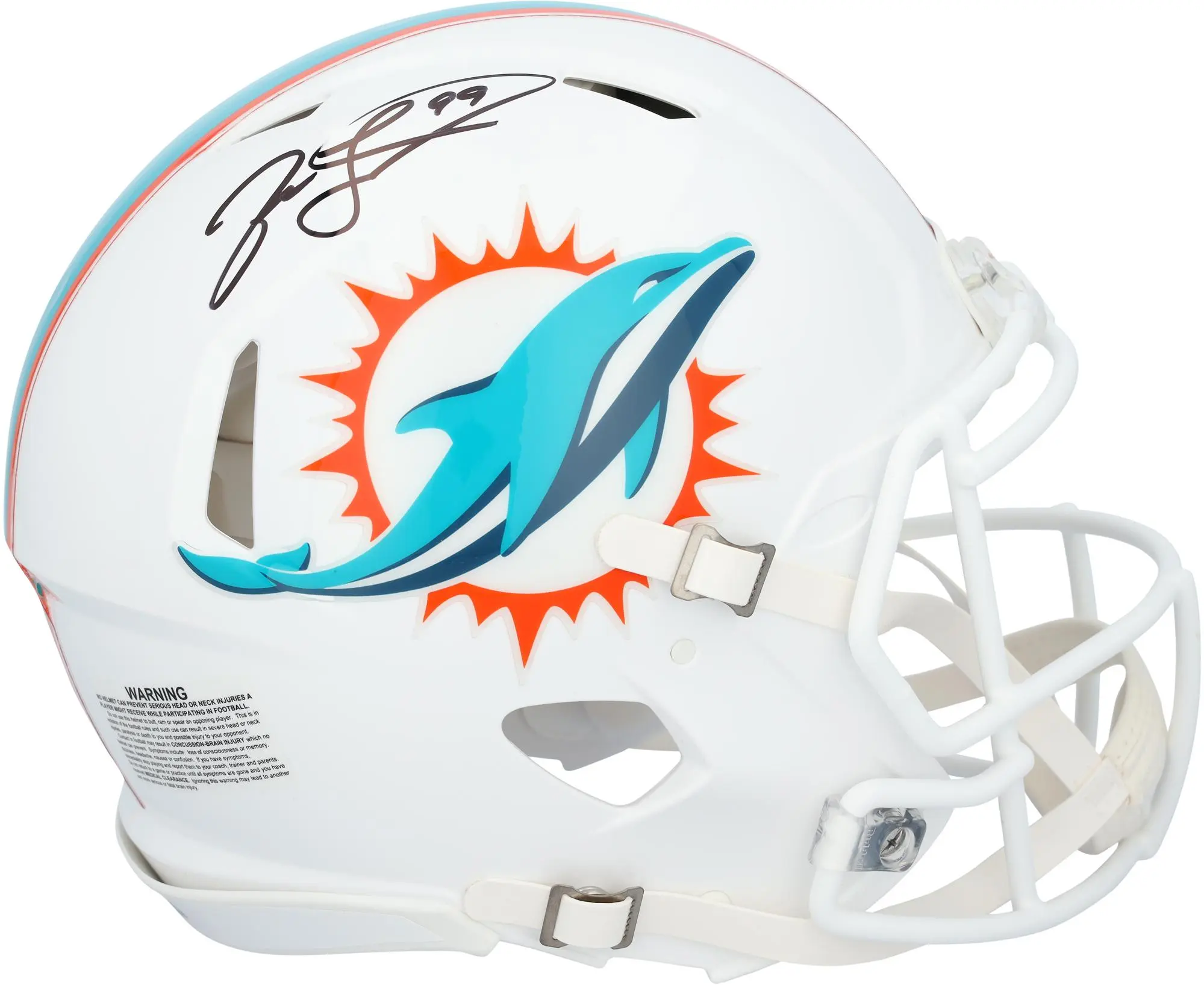 Jason Taylor Miami Dolphins Autographed Riddell Speed Authentic Helmet - Fanatics Authentic Certified