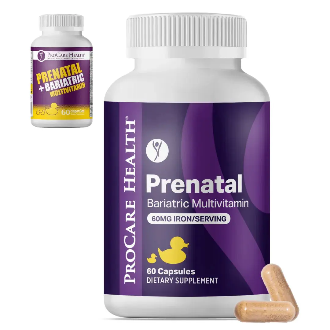 Prenatal Bariatric Multivitamin Capsules | 60 mg Iron Prenatal Bariatric Multivitamin Capsules | 60 mg Iron