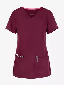 Med Couture Amp Women's 3-Pocket STRETCH V-Neck Scrub Top
