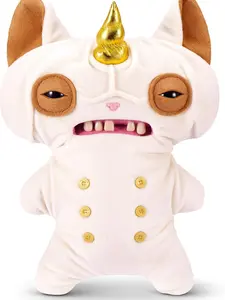 Fuggler Fugglercorns 9 Inch Plush Collectible Toy (Wrinkle Mcstinkles) by ZURU Featuring Funny Ugly Monster Unicorn Designs with Glitter Details, Human‑Like Teeth, Crooked Horns