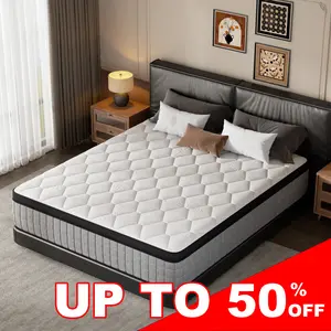 This Mattress Changed My Sleep  12" Queen Hybrid Mattress | No More Toss & Turn, Pressure Relief, Motion Isolation | Limited Time Deal