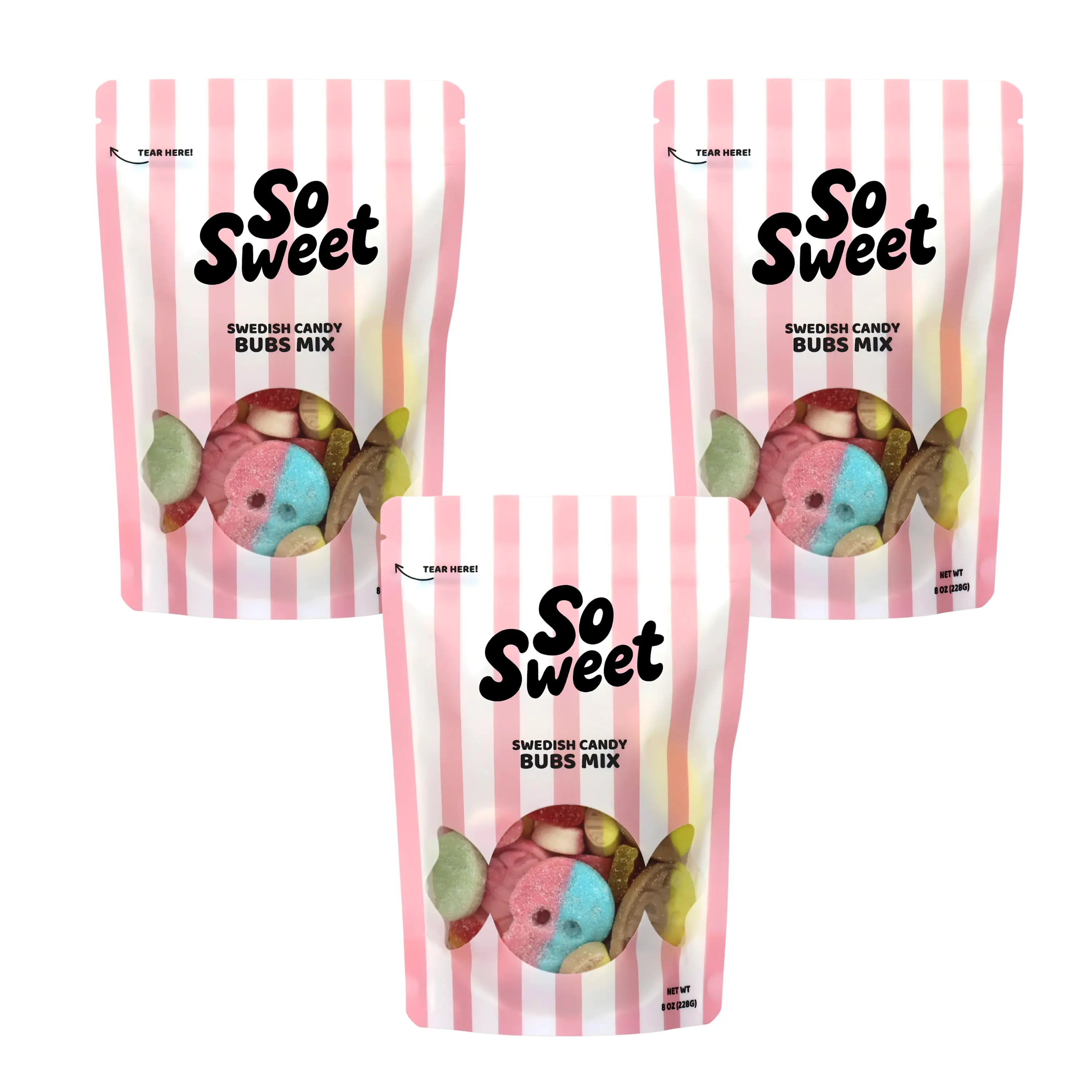 SoSweet Swedish Candy BUBS Bundle (3 Pack)