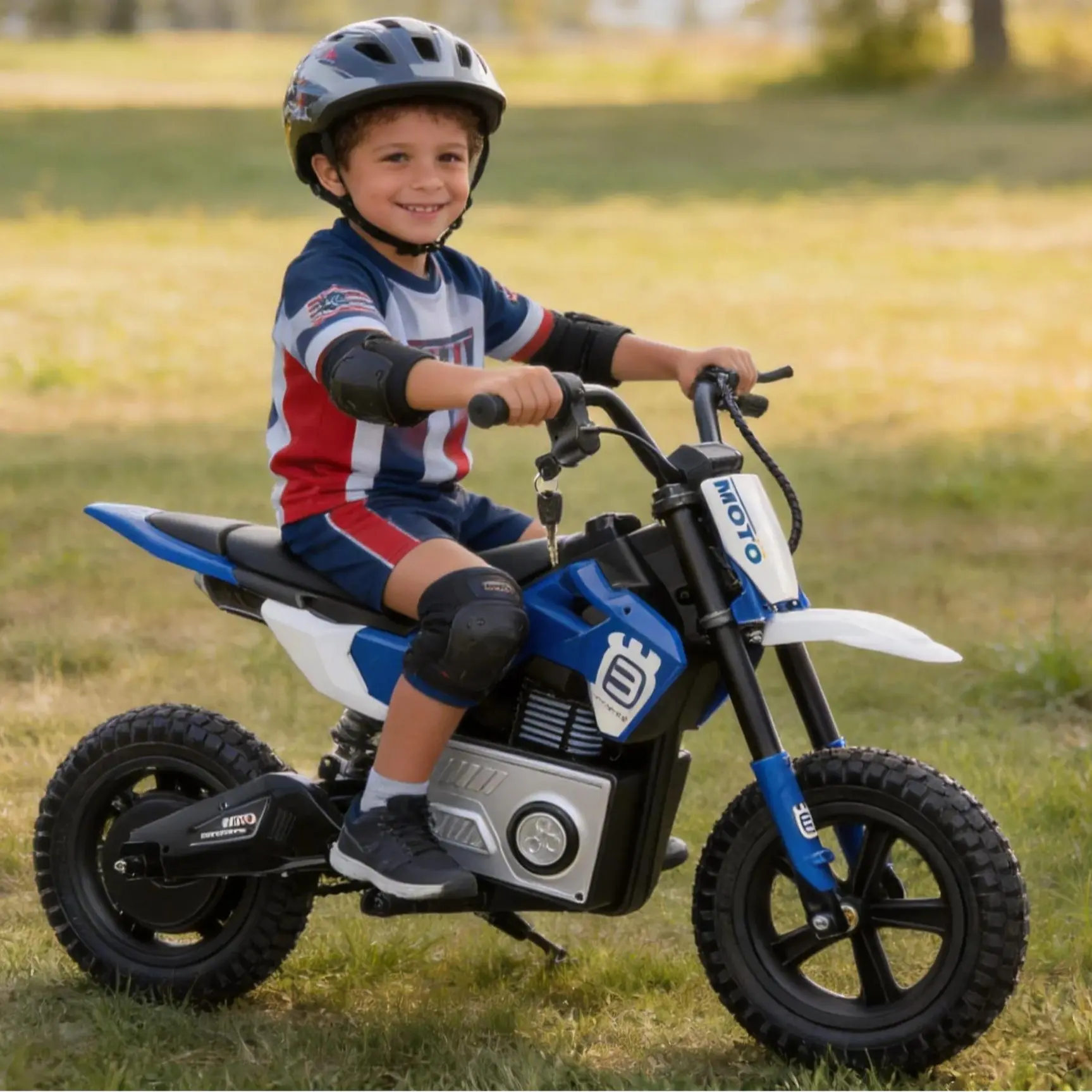 Kids' 24V 200W Electric Motorcycle Ride-on Toy Bike with Battery, Built-in Cells, Brake, Ride-on Wheels, LED Breath Light, Music Horn, Rear Suspension for Ages 5-12 Boys & Girls