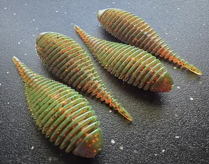 Sapper Baits 3.8" Ambush Gilly- Convoy Crude- Motor Oil with Orange and Bronze Flake