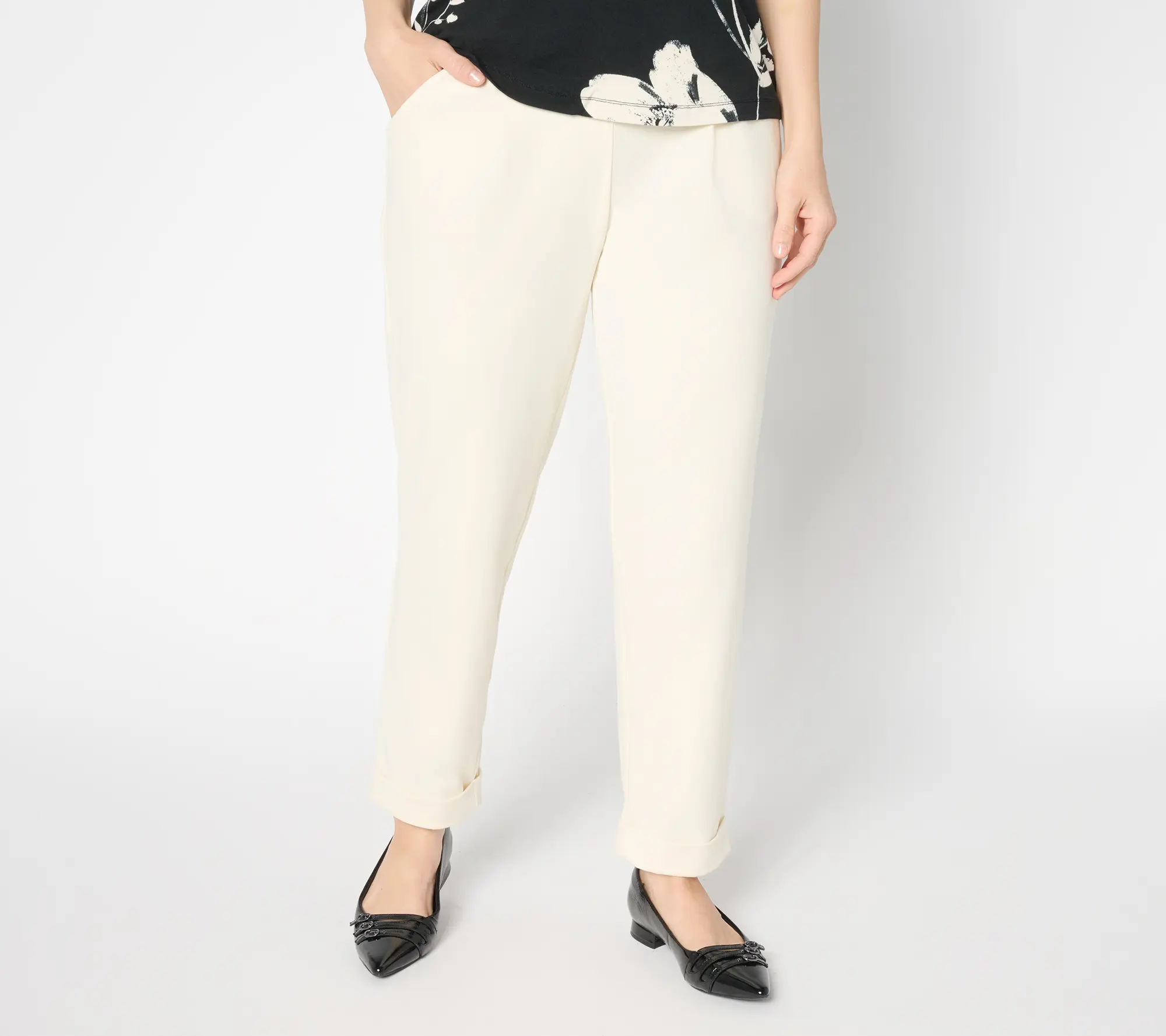 nicole by Nicole Miller Petite Pull-On Cuffed Pants