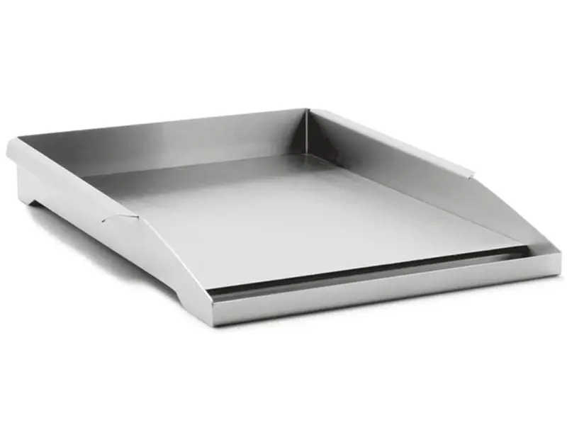 Summerset GP-14 Rectangular Stainless Steel Griddle Plate - 14x17.5 in. Standard Size Solid Surface for BBQ Cooking Utensils